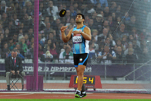 
رقابتهای پرتاب دیسک در چهاردهمین دوره بازیهای پارالمپیک لندن 
کسب مدال برنز توسط فرزاد سپه‌وند
