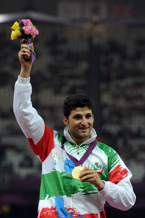 
رقابتهای پرتاب نیزه در چهاردهمین دوره بازیهای پارالمپیک لندن 
کسب مدال طلا توسط محمد خالوندی
